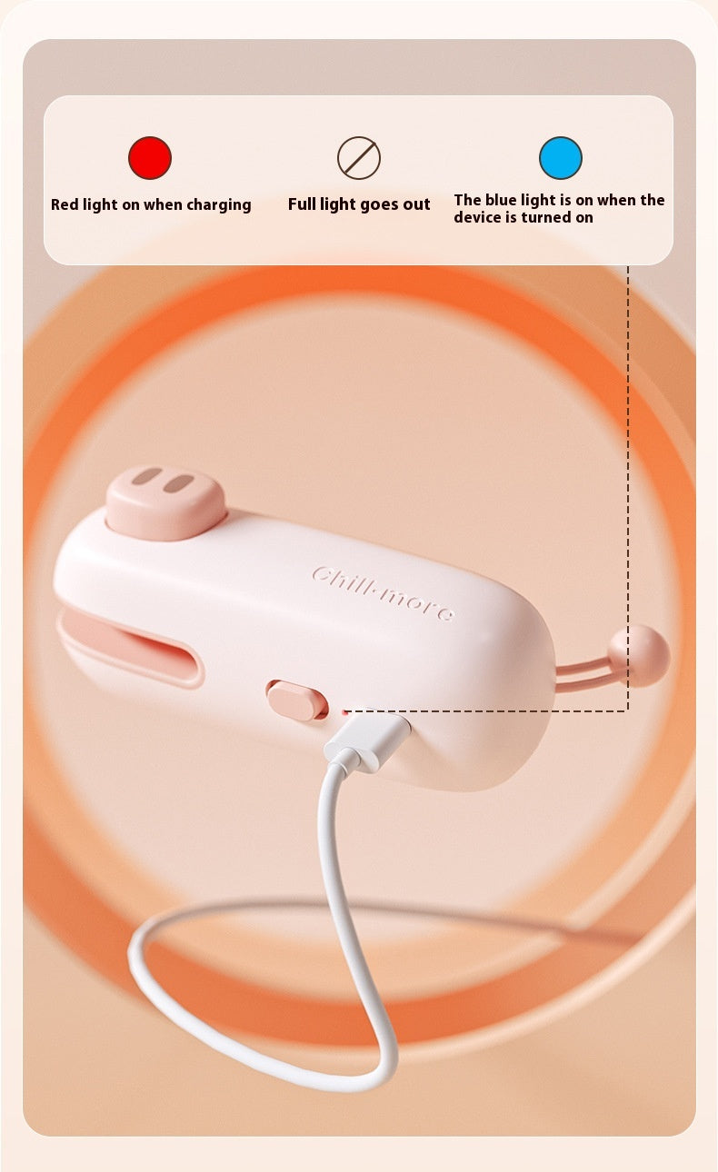 USB Mini Bag Sealer with Cutter – Portable Heat Sealer for Snack & Plastic Bags