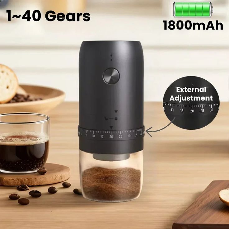 Denx Portable Electric Coffee Grinder Bean Grinder Machine for Home Use UAE KSA