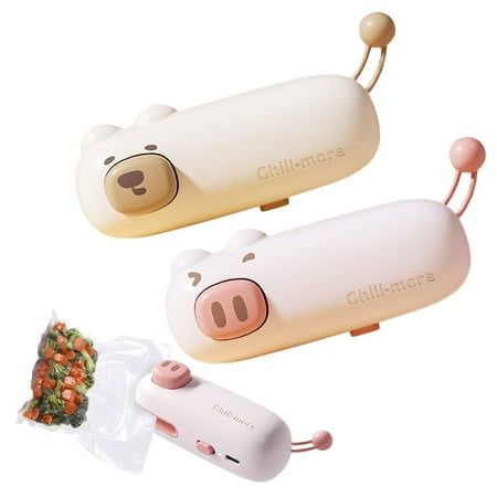 USB Mini Bag Sealer with Cutter – Portable Heat Sealer for Snack & Plastic Bags