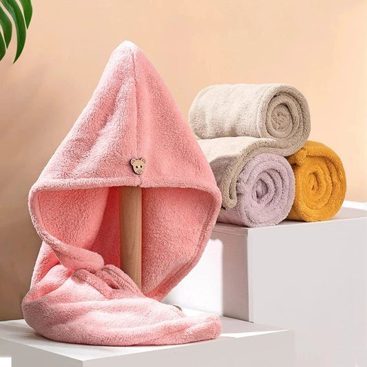 Ultra Soft Microfiber Turban for Women - Fast Dry Hair Wrap Towel