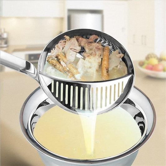 Stainless Steel Skimmer Spoon – Oil & Soup Strainer