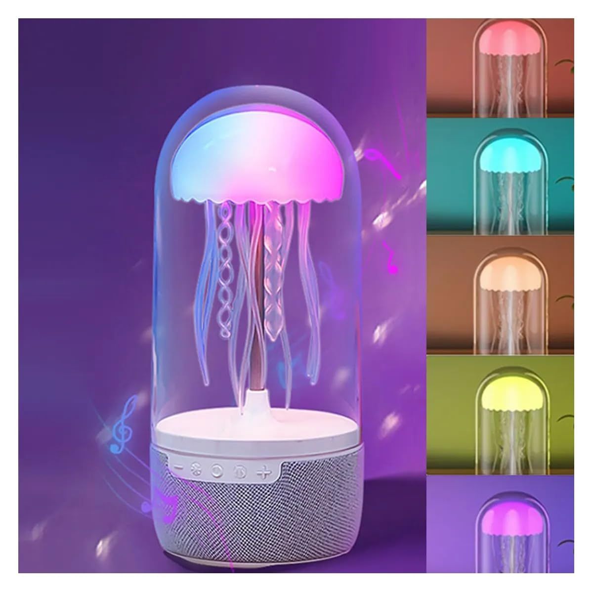 Portable Jellyfish Bluetooth Speaker with Colorful LED Effects