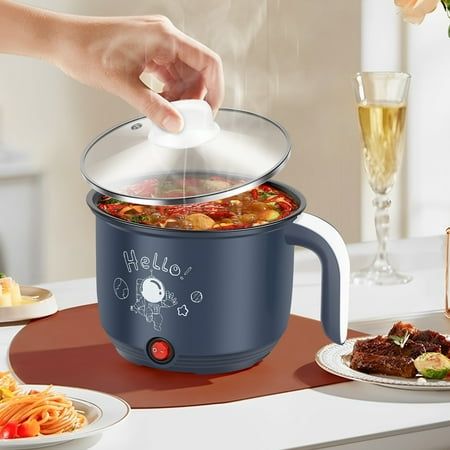 Mini Electric Cooking Pot Fast & Easy Meal Maker Perfect for Noodles, Soup & More