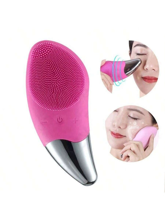 Facial Cleansing Brush – Soft, Clean & Glowing Skin ✨Remove Dirt & Oil Easily 💦