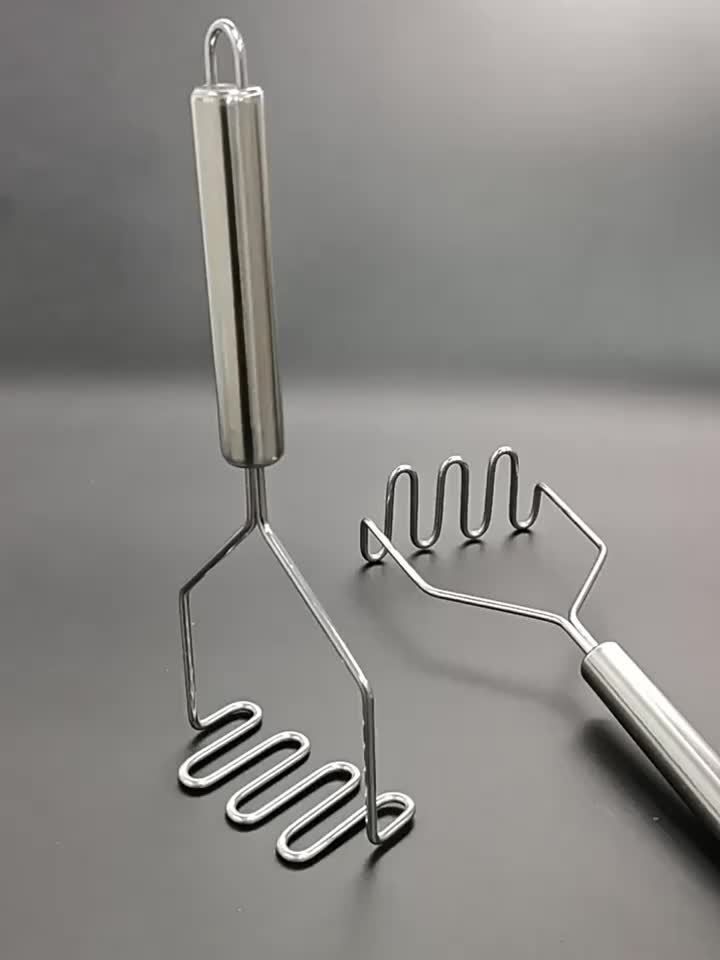 Quick & Easy Potato Masher – Smooth Puree Every Time Stainless Steel Perfect Lump-Free Smooth Results Instantly