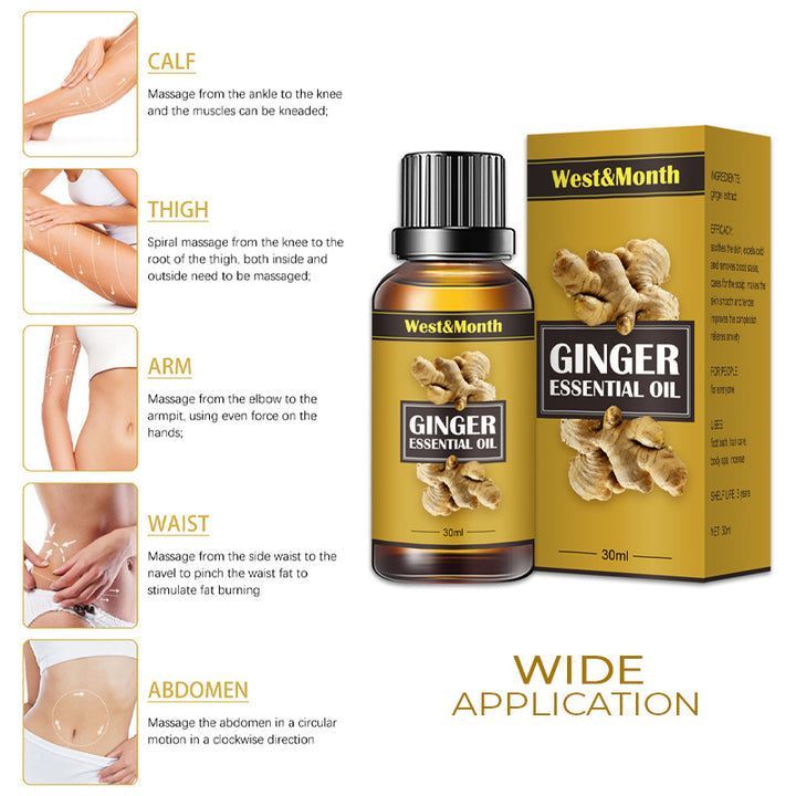 EELHOE Ginger Oil UAE KSA – Herbal Essential Oil for Massage, Skin Care, and Wellness