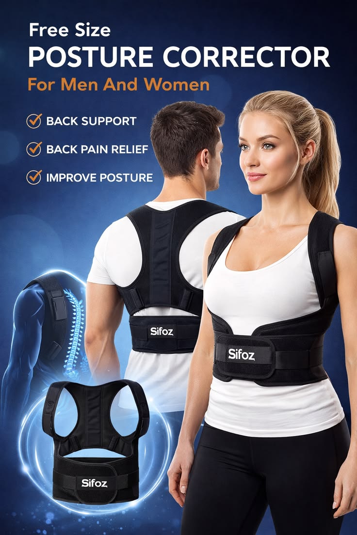 Adjustable Posture Corrector UAE KSA – Back Support Shoulder Belt for Pain Relief and Posture Fix