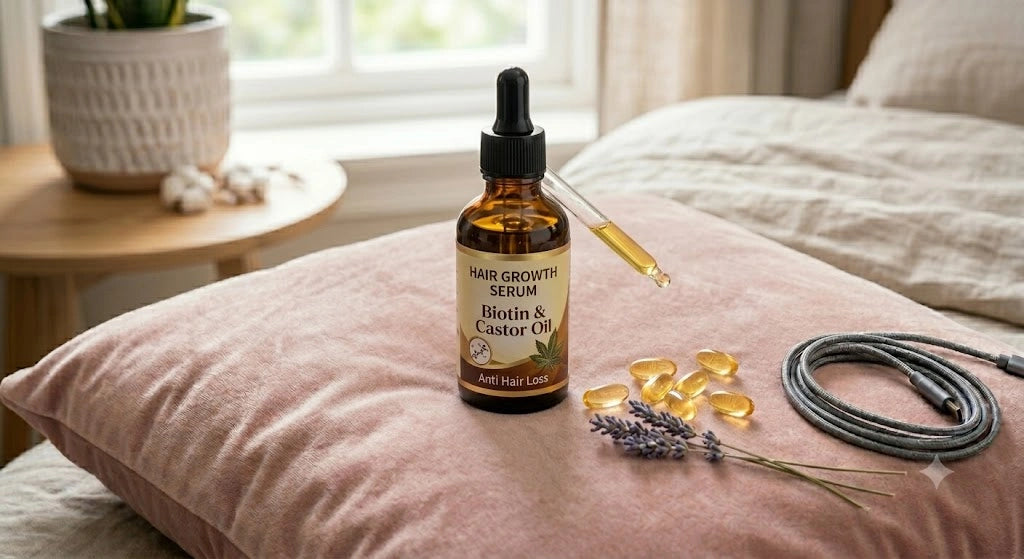 Hair Growth Serum – Biotin & Castor Oil Anti Hair Loss UAE KSA