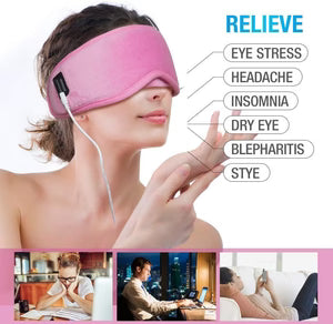 Premium Heated Eye Mask – Soothing Relief for Eye Strain & Fatigue Heat Therapy for Stress & Dry Eyes