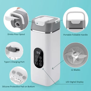 Portable Rechargeable Blender Bottle – USB Juicer Mixer